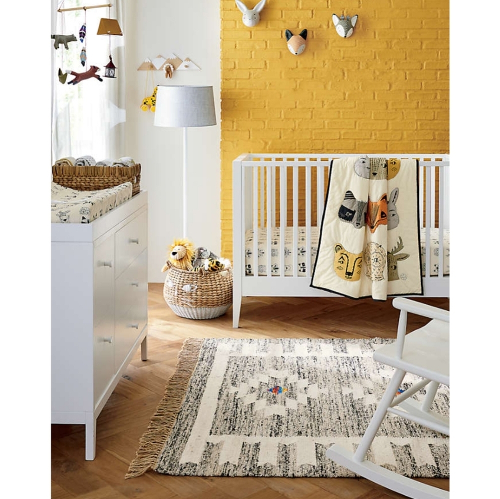 Roxy Marj Crate & Barrel Kids Woodland Animal Baby Crib Quilt - Picture 3 of 8